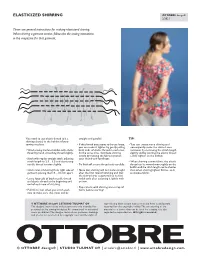 ELASTICIZED SHIRRING OTTOBRE Design® 2/2021