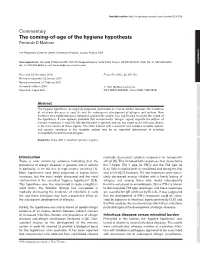 Hygiene Hypothesis’ Was Tested in Relation to Several Infectious Diseases
