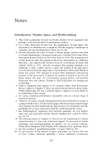 Introduction: Theatre, Space, and World-Making