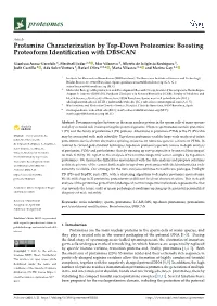 Protamine Characterization by Top-Down Proteomics: Boosting Proteoform Identification with DBSCAN