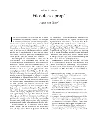 Argus Som Filosof