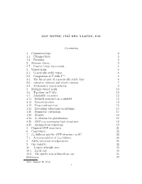 GVF NOTES/ ITAฯ BEN YAACOV, E.H. Contents 1. Continuous Logic 2 1.1