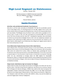 High Level Segment on Statelessness Monday, 7 October 2019