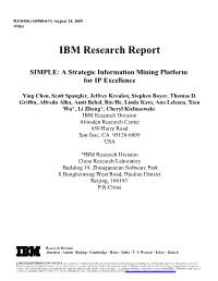 IBM Research Report