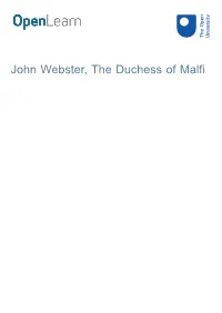 John Webster, the Duchess of Malfi