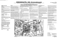 RIDGEGATE, 6Th Amendment Coventry Development Corp