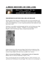 A Brief History of the Lyre