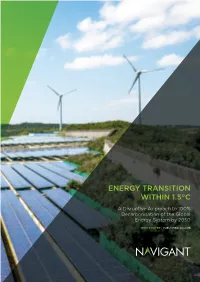 Energy Transition Within 1.5°C