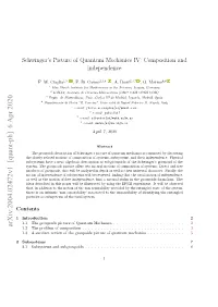 Arxiv:2004.02472V1 [Quant-Ph] 6 Apr 2020 1.2 the Problem of Composition