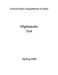Diplomatic List