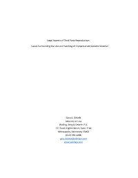 Issues Surrounding the Use and Handling of Cryopreserved Genetic Material