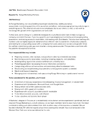 Job Title:​ Bookkeeper/Accounts Receivable