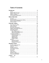 Table of Contents