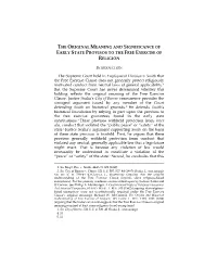 The Original Meaning and Significance of Early State Provisos to the Free Exercise of Religion
