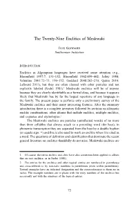 The Twenty-Nine Enclitics of Meskwaki