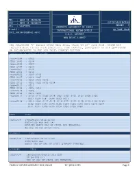 YEARLY NOTAM SUMMARY-NOF, DELHI 10Th JUNE 2018 Page 1 the FOLLOWING 'C