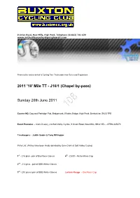 2011 '10' Mile TT - J10/1 (Chapel By-Pass)