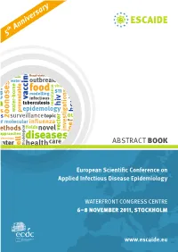 ECDC ESCAIDE Abstract Book