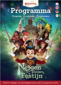 Programma Program - Programm - Programme