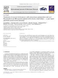Treatment of Visceral Leishmaniasis with Intravenous Pentamidine And