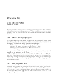 Chapter 12 the Cross Ratio