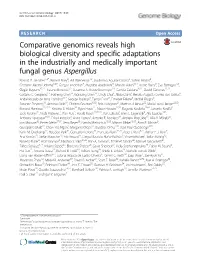 Comparative Genomics Reveals High Biological Diversity and Specific Adaptations in the Industrially and Medically Important Fungal Genus Aspergillus Ronald P