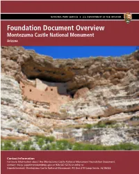 Foundation Document Overview, Montezuma Castle National