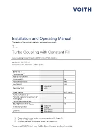 Installation and Operating Manual