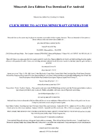 Minecraft Java Edition Free Download for Android