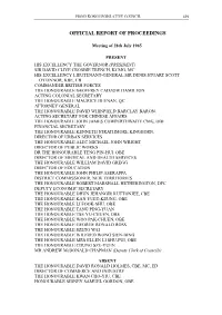 Official Report of Proceedings