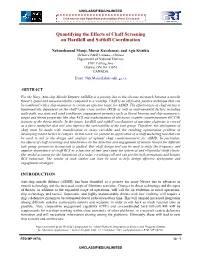 Quantifying the Effects of Chaff Screening on Hardkill and Softkill Coordination
