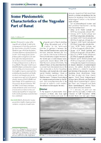 Some Pluviometric Characteristics of the Yugoslav Part of Banat