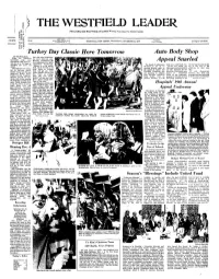 THE WESTPIELD LEADER the Leading and Most Widely Circulated Weekly Newspaper in Union County