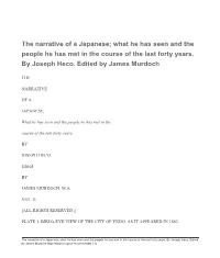 What He Has Seen and the People He Has Met in the Course of the Last Forty Years