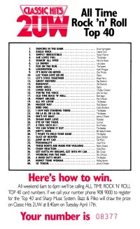 2UW All Time Rock'n'roll Top 40