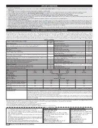 Applicant's Undertaking