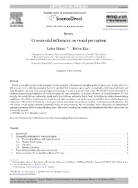 Crossmodal Influences on Visual Perception