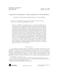 Equality Saturation: a New Approach to Optimization
