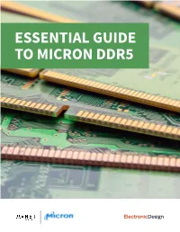 Essential Guide to Micron Ddr5 Essential Guide to Micron Ddr5 | 1