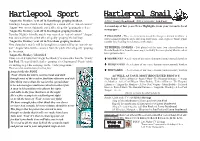 Hartlepool Sport Hartlepool Snail