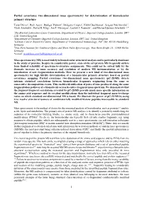 Partial Covariance Two-Dimensional Mass Spectrometry for Determination of Biomolecular Primary Structure