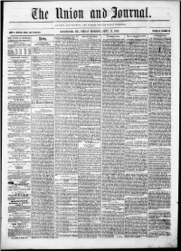 The Union and Journal: Vol. 19, No. 38