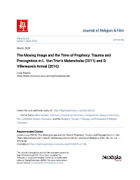 Trauma and Precognition in L. Von Trier's Melancholia