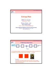 Entropy Rate