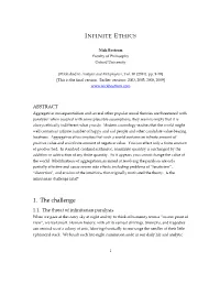 Infinite Ethics
