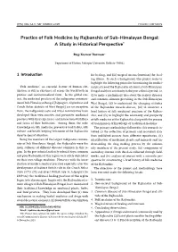 Practice of Folk Medicine by Rajbanshis of Sub-Himalayan Bengal: a Study in Historical Perspective ̂