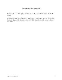 SUPPLEMENTARY APPENDIX Powering Bias and Clinically