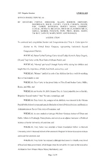2021 Regular Session ENROLLED SENATE RESOLUTION NO. 66 BY