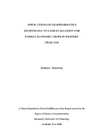 Applications of Geoinformatics Technology To