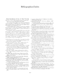 Bibliographical Index